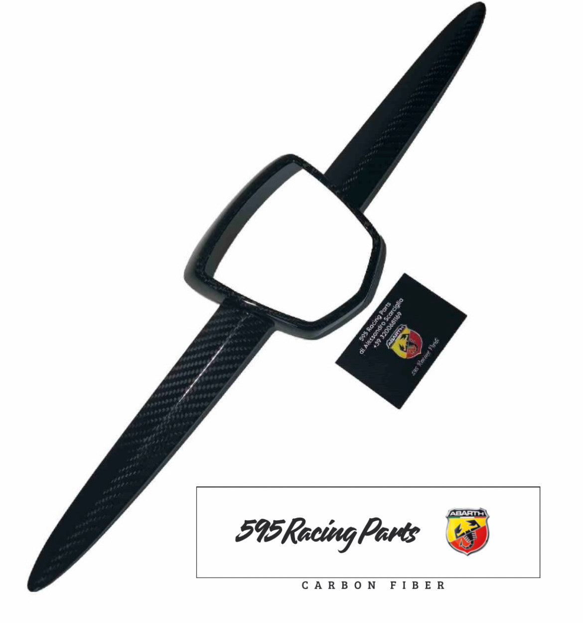 Complete Cover Molding Kit in REAL CARBON Fiat 500 Abarth - 595 - 695