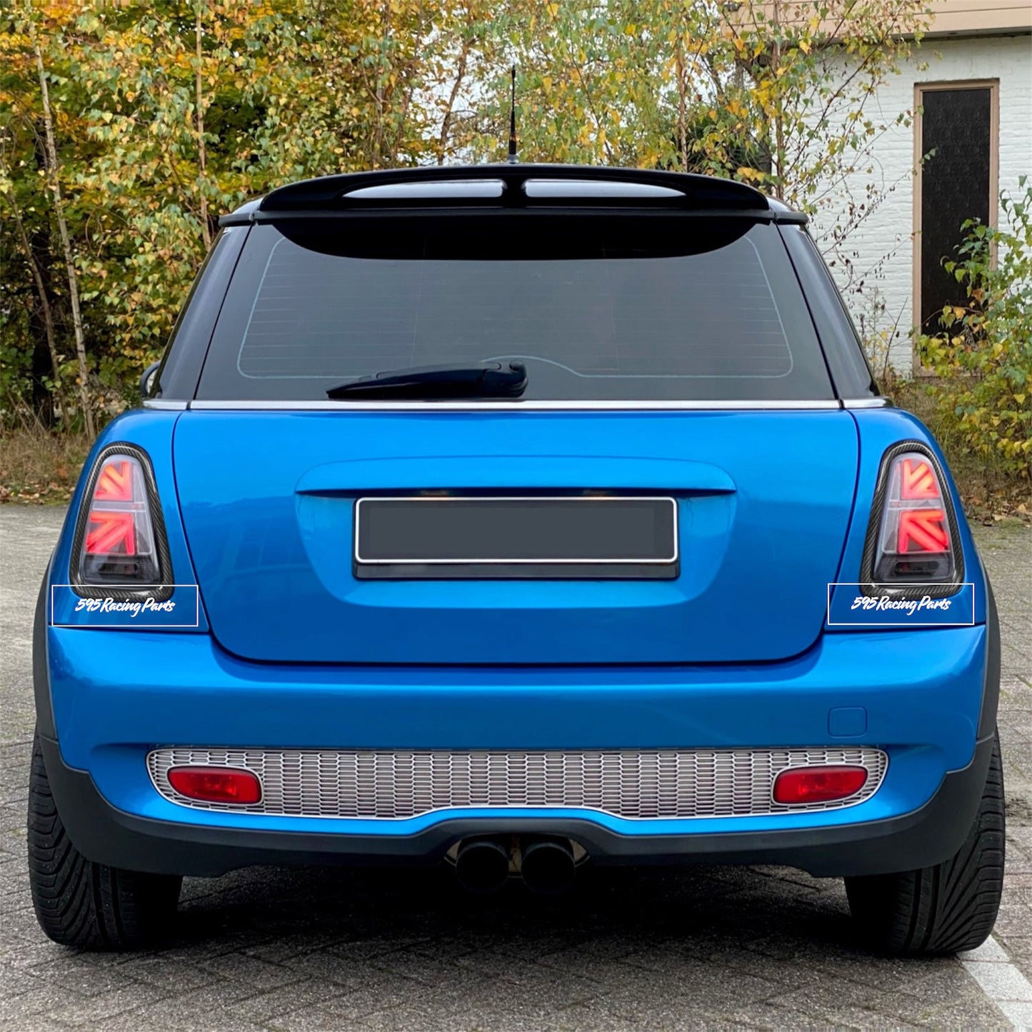 Pair of REAL CARBON rear light frame covers Mini Cooper R56/R57/R58/R59 (2007-15)