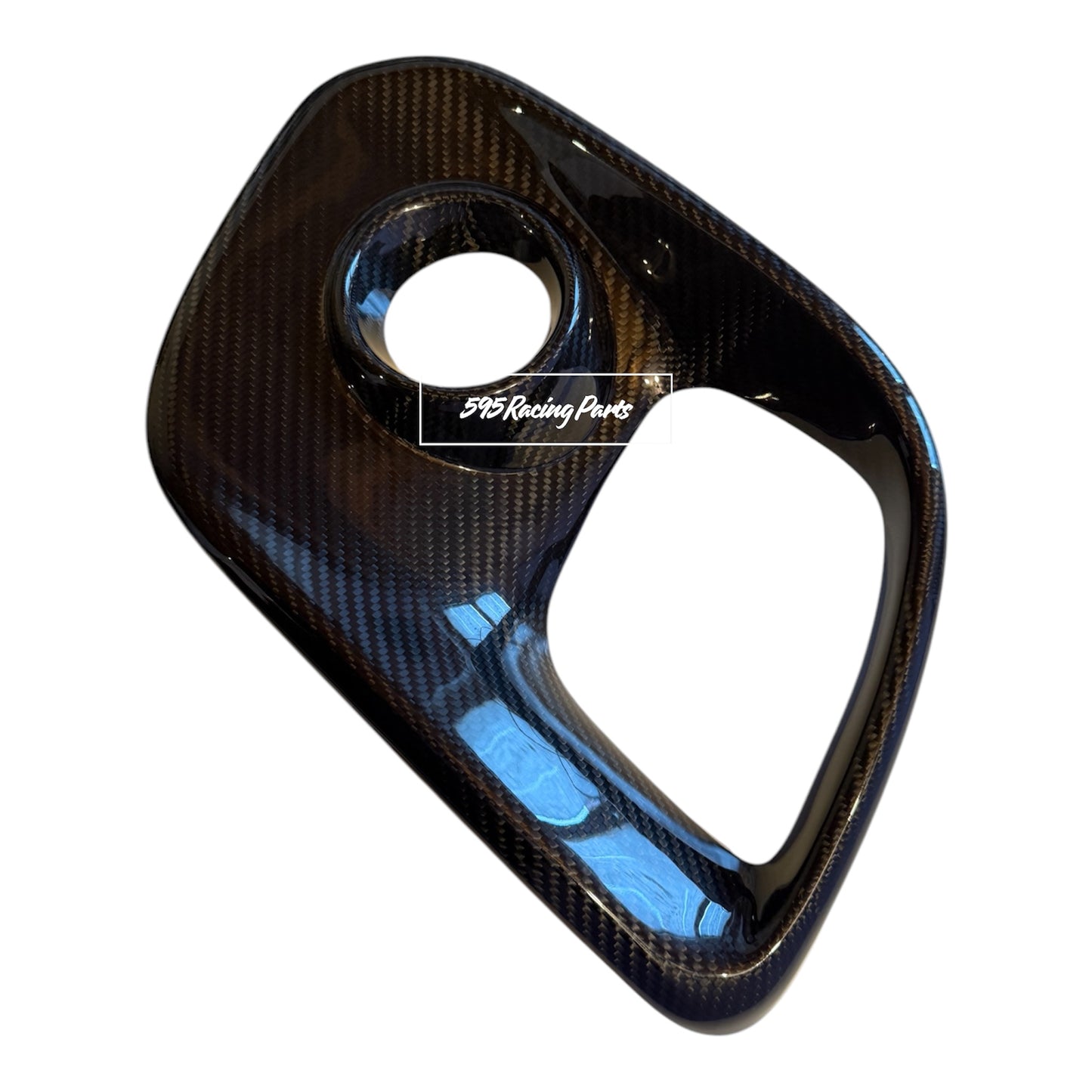 Pair of REAL CARBON fog light covers for Abarth 500 - 595 - 695 Restyling bumpers