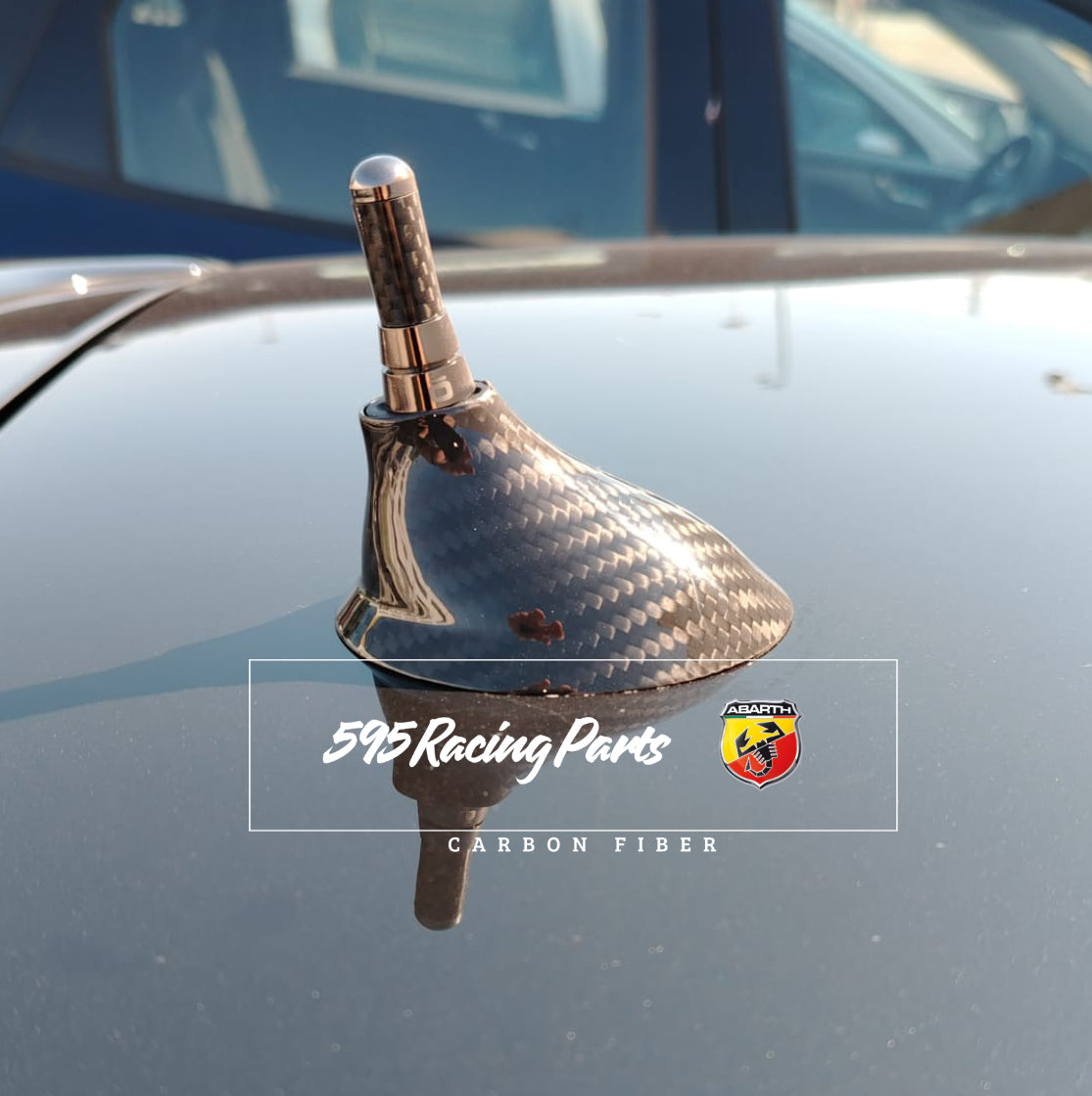 Antenna Cover in REAL CARBON Fiat 500 Abarth 595 - 695 short model