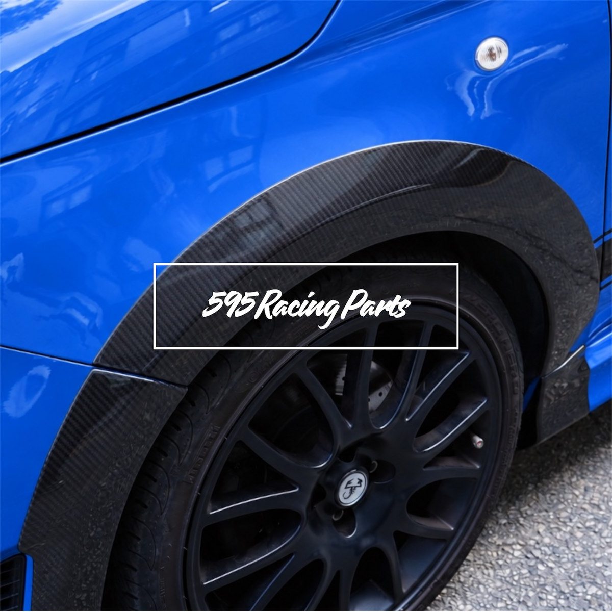 Kit allargamento anteriore in VERO CARBONIO Fiat 500 Abarth - 595 - 695 Restyling