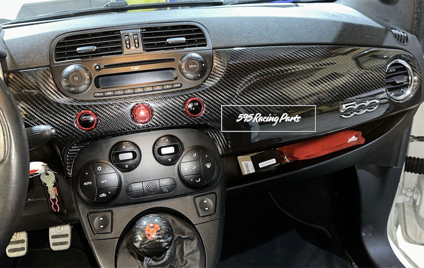 REAL CARBON dashboard for Abarth 500 - 695 - Pre Restyling