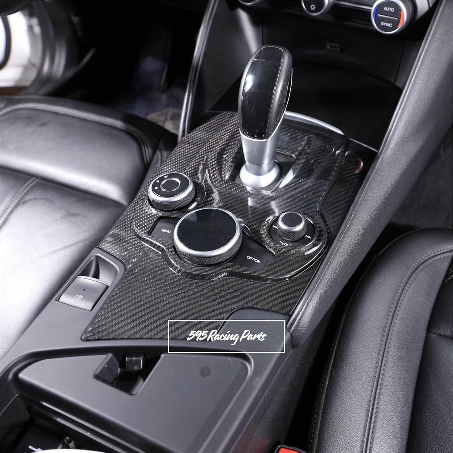 Cover cambio in VERO CARBONIO per Alfa Romeo Giulia