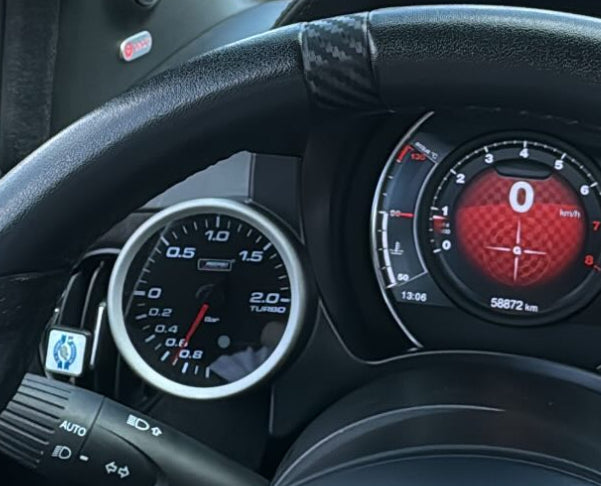 Manometro pressione turbo PROSPORT - 80 mm - Fiat 500 Abarth - 595 - 695