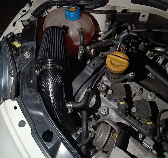 Fiat 500 Abarth High Direct Intake Kit in REAL CARBON for 1446 turbine - IHI - TD04