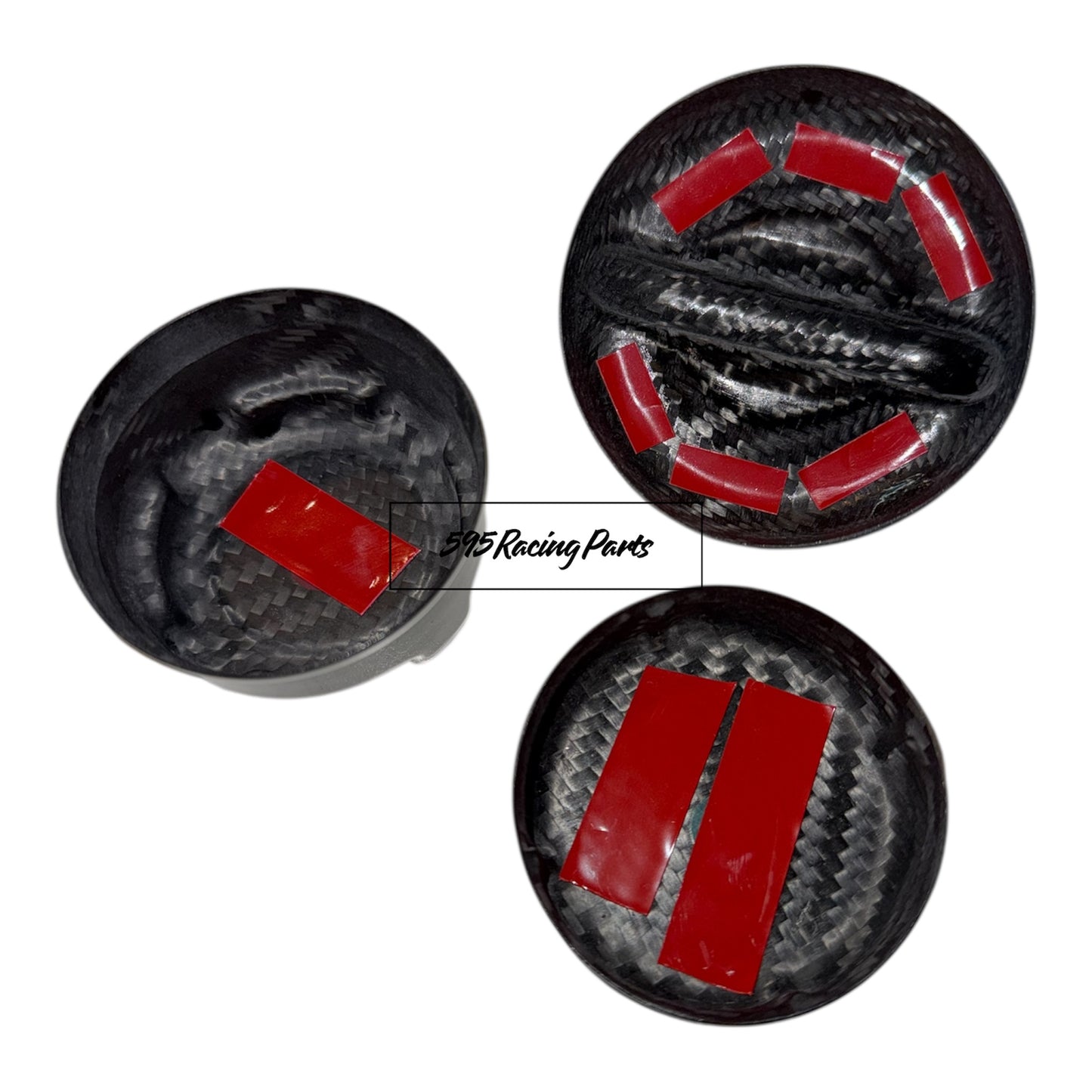 Kit tappi vano motore in VERO CARBONIO per Fiat 500 Abarth - 595 - 695 - Punto - Mito