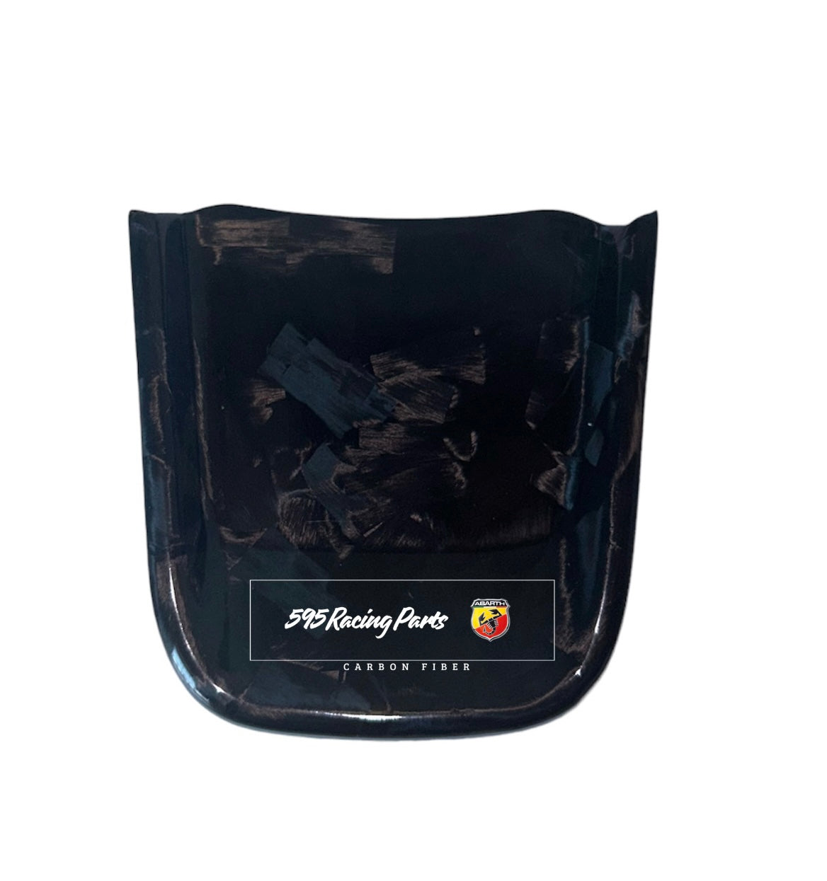 REAL CARBON insert for Abarth 500 - 595 - 695 steering wheel - Restyling - in different finishes 