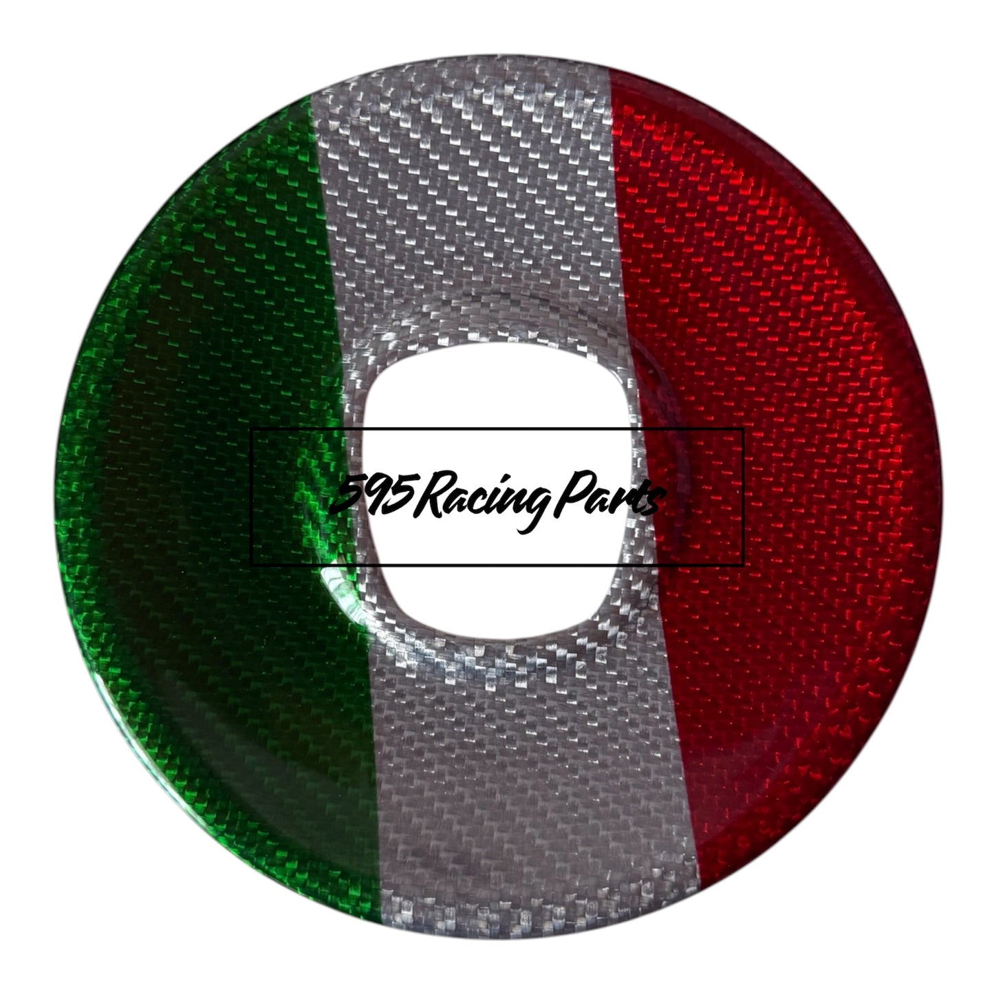Steering Wheel Cover Airbag in REAL CARBON Fiat 500 Abarth - 595 - 695 - Fiat 500 - in different finishes 