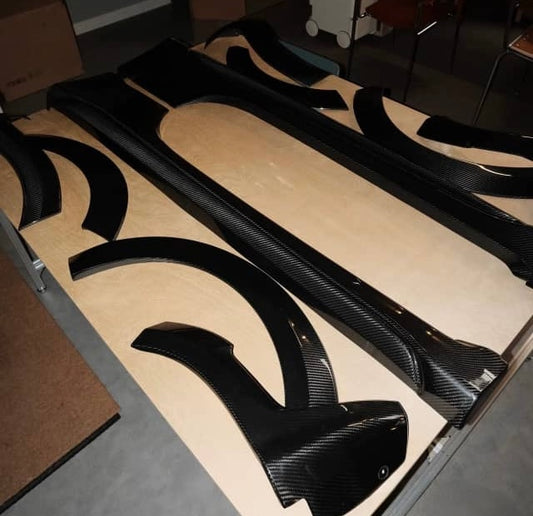Kit 70esimo in VERO CARBONIO fiat 500 Abarth - 595 - 695 RESTYLING