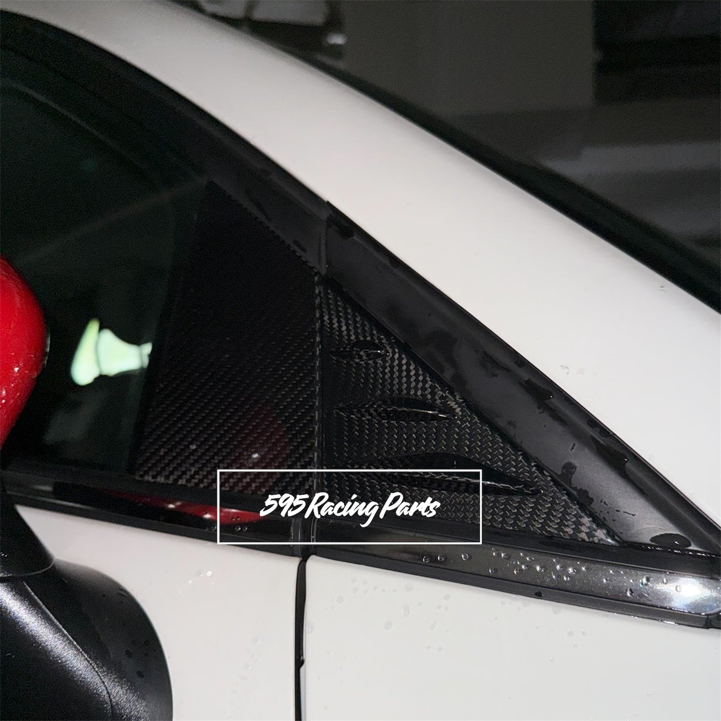 Kit Montanti Portiere in CARBONIO VERO Fiat 500 Abarth - 595 - 695 - ESCLUSIVI