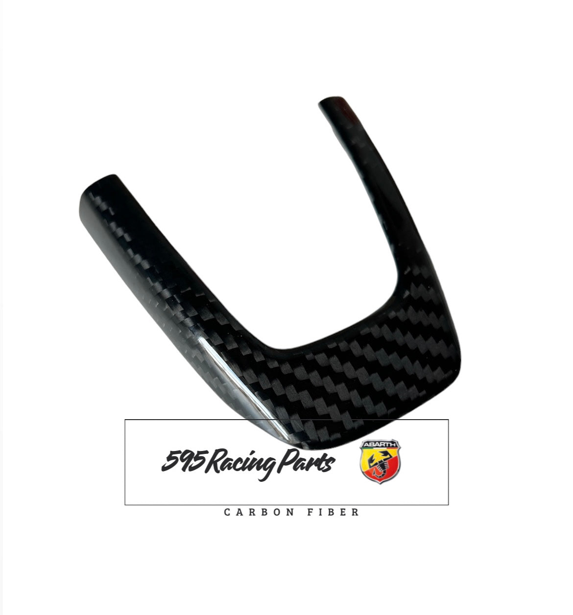 Steering Wheel Cover Kit in REAL CARBON Abarth 500 - Pre Restyling - in different finishes 