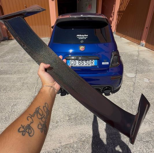 Spoiler in VERO CARBONIO Fiat 500 Abarth - 595 - 695
