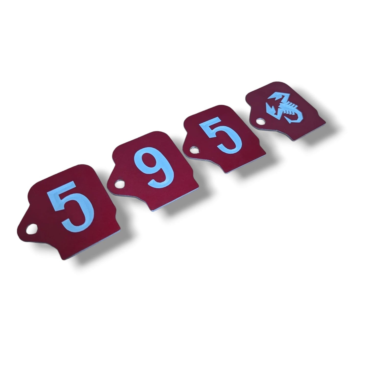 Customized engine compartment coil covers TJET Fiat 500 Abarth 