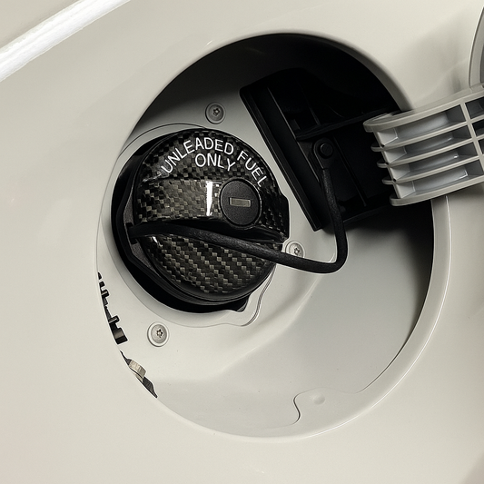 Cover tappo benzina in VERO CARBONIO Fiat 500 Abarth - 595 - 695