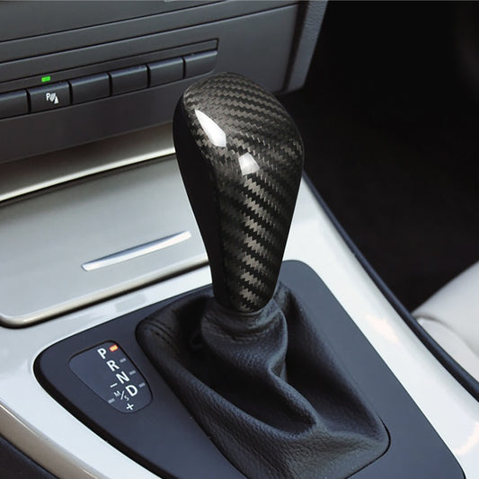 REAL CARBON fiber gear knob cover for BMW (see compatibility in description)