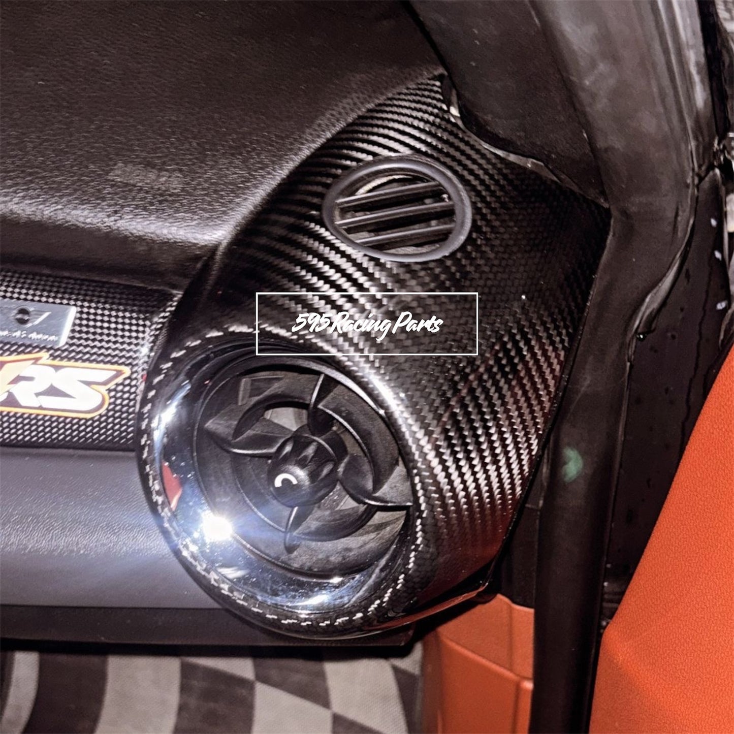 Pair of REAL CARBON air vent covers Mini Cooper S R55/R56/R57/R58/R59