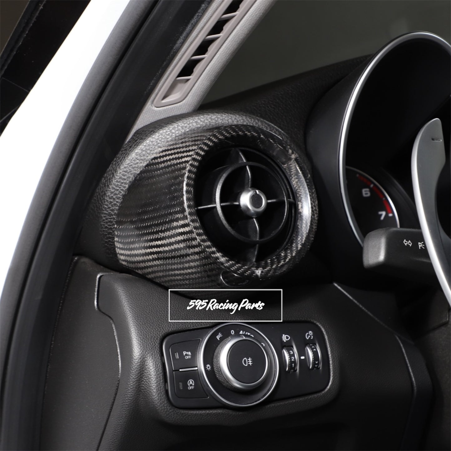 Real Carbon Air Vent Covers for Alfa Romeo Giulia