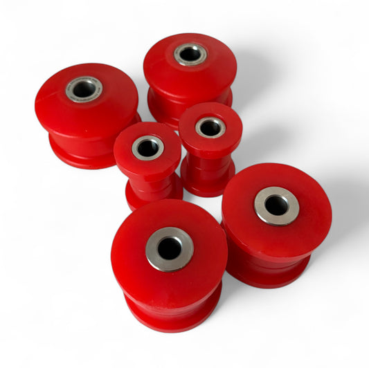 Kit 6 boccole BRACCI ANTERIORI + PONTE POSTERIORE in poliuretano Fiat 500 Abarth - 595 - 695