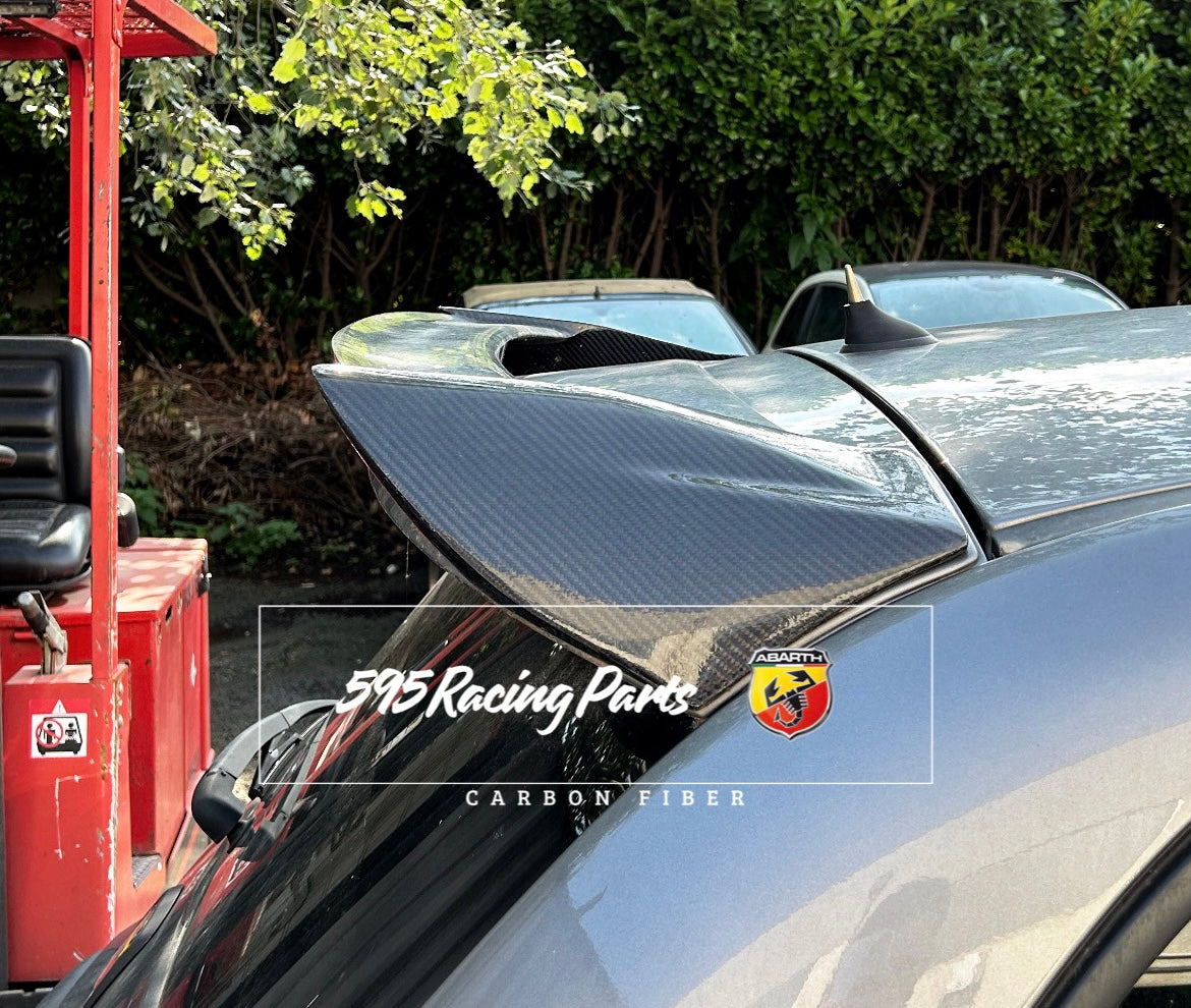 Spoiler in VERO CARBONIO per Fiat 500 Abarth 595 - 695