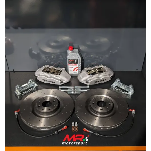 Impianto frenante DISCHI 330mm LISCIO-FORATO-BAFFATO 500 Abarth MAGGIORATO NUOVO