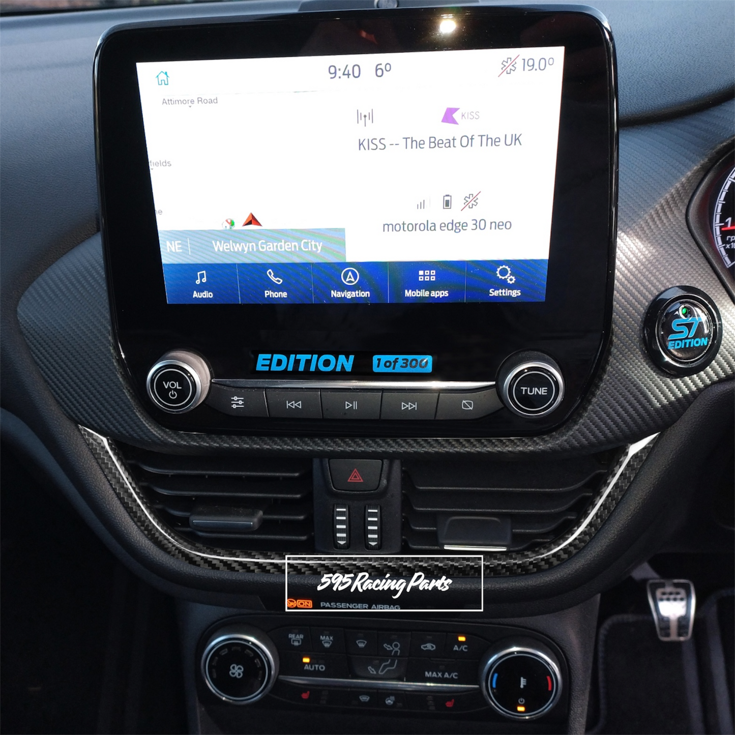 Real Carbon Fiber Air Vent Covers Ford Fiesta ST MK8 - MK8.5