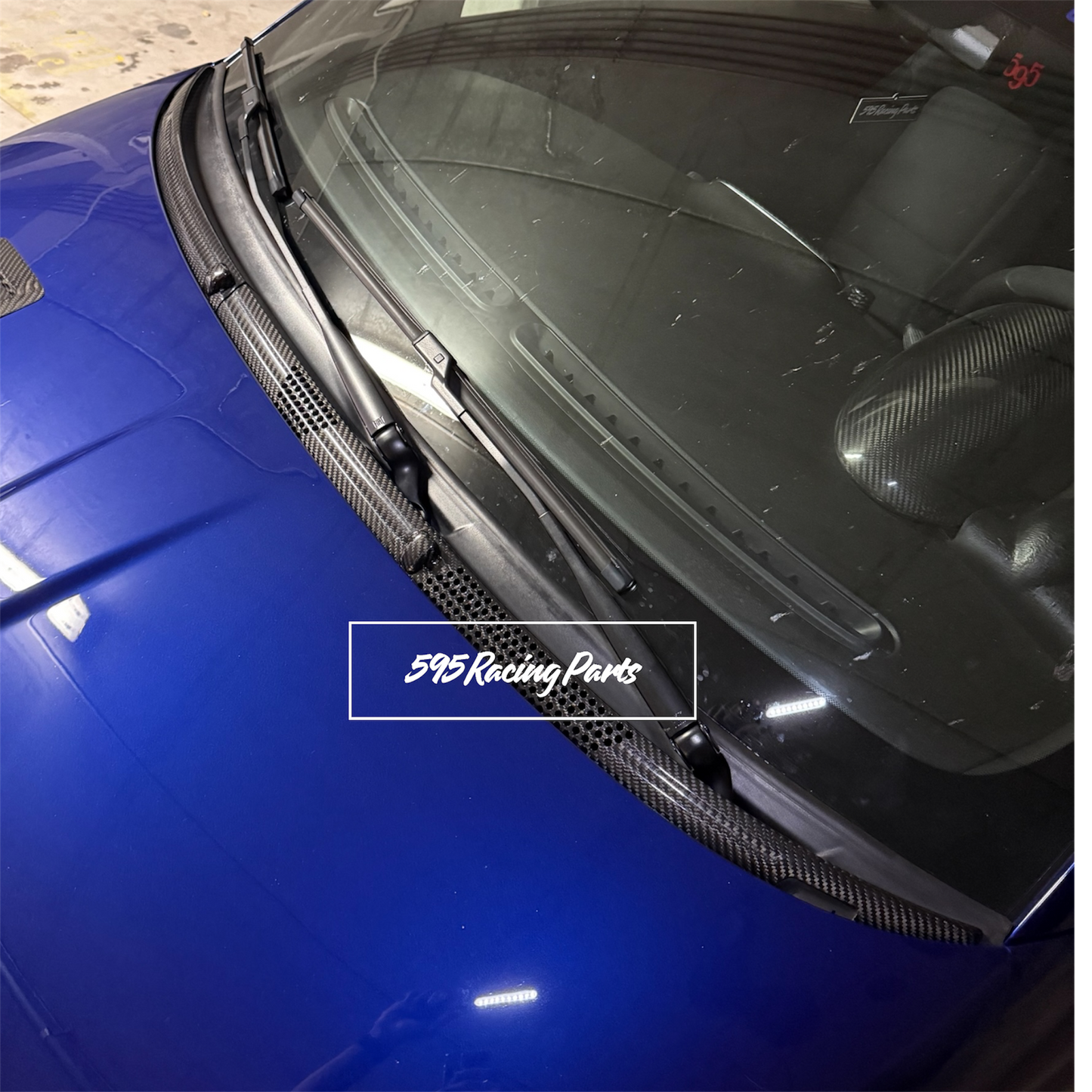 Cover plastiche parabrezza in VERO CARBONIO Fiat 500 Abarth - 595 - 695 - Fiat 500