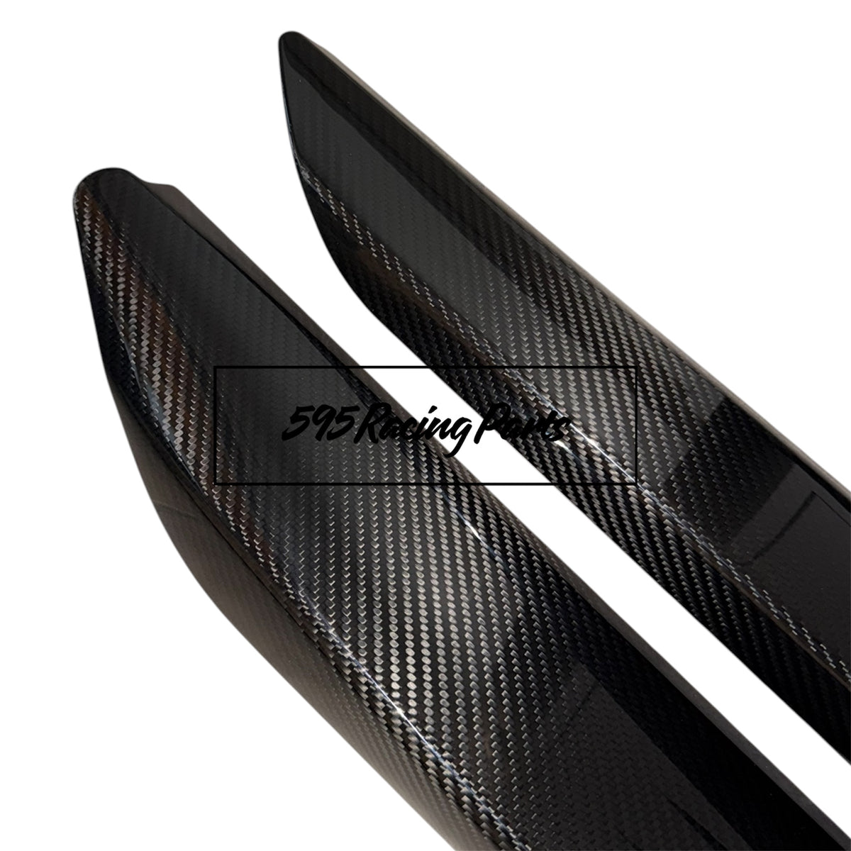 Coppia minigonne aggiuntive in CARBONIO VERO Fiat 500 Abarth - 595 - 695