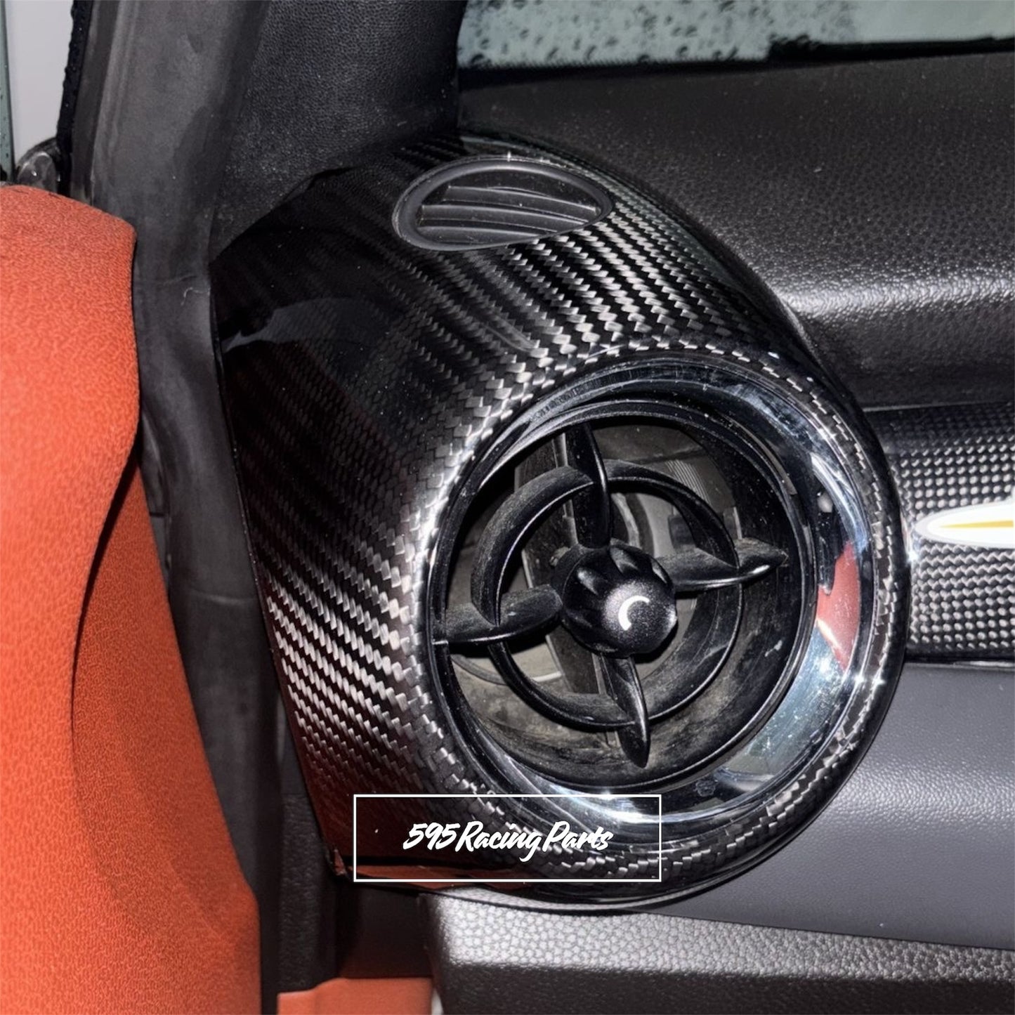 Pair of REAL CARBON air vent covers Mini Cooper S R55/R56/R57/R58/R59