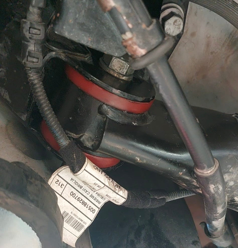 Kit 6 boccole BRACCI ANTERIORI + PONTE POSTERIORE in poliuretano Fiat 500 Abarth - 595 - 695