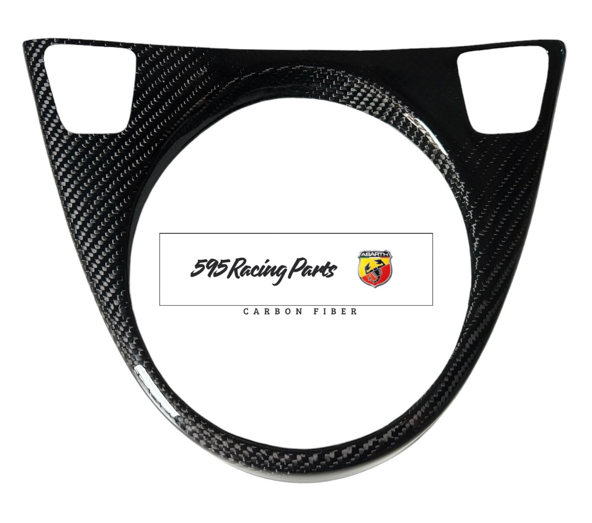 Gear Shift Cover in REAL CARBON Fiat 500 Abarth - 595 - 695 - Fiat 500 - Pre Restyling