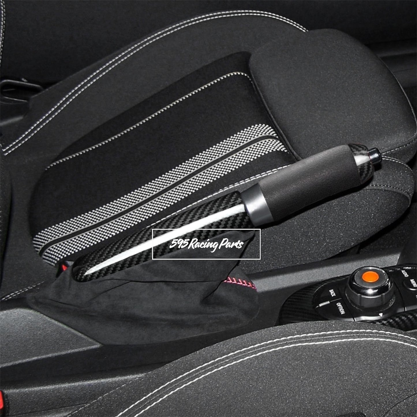 Cover freno a mano in VERO CARBONIO Mini Cooper F55/F56/F57