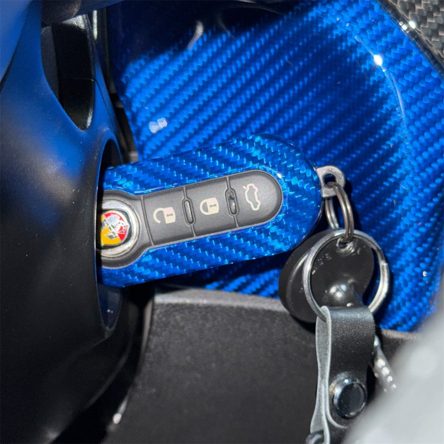 Guscio Chiave Abarth - Punto - Panda - in VERO CARBONIO - ESCLUSIVA