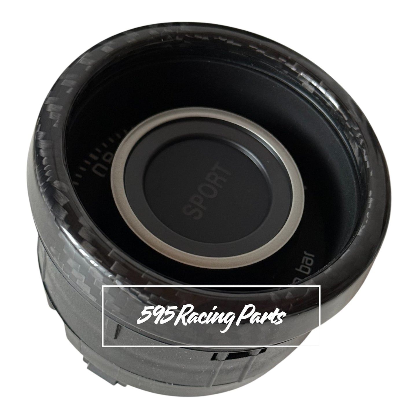 Cover manometro turbo in CARBONIO VERO per Fiat 500 Abarth - 595 - 695