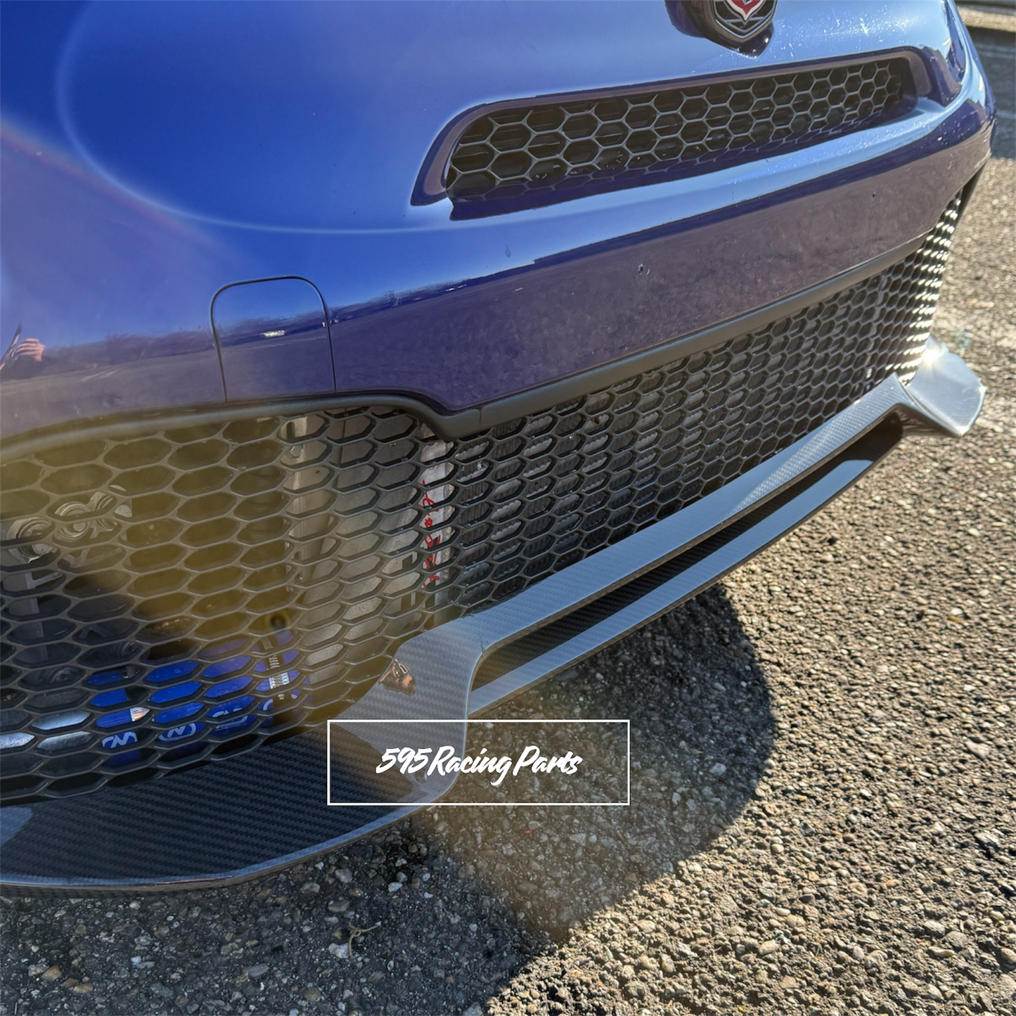 REAL CARBON Front Splitter Cover for Fiat 500 Abarth 595 - 695 - Restyling 