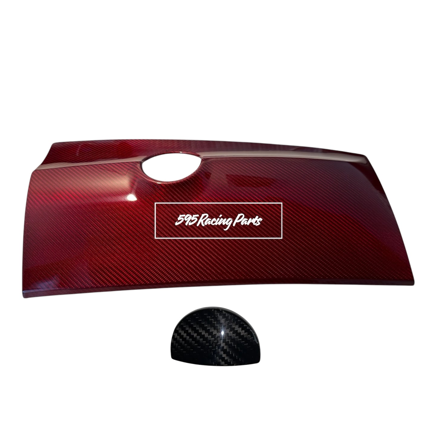 Cover bauletto porta oggetti in VERO CARBONIO Fiat 500 Abarth - 595 - 695 - Restyling