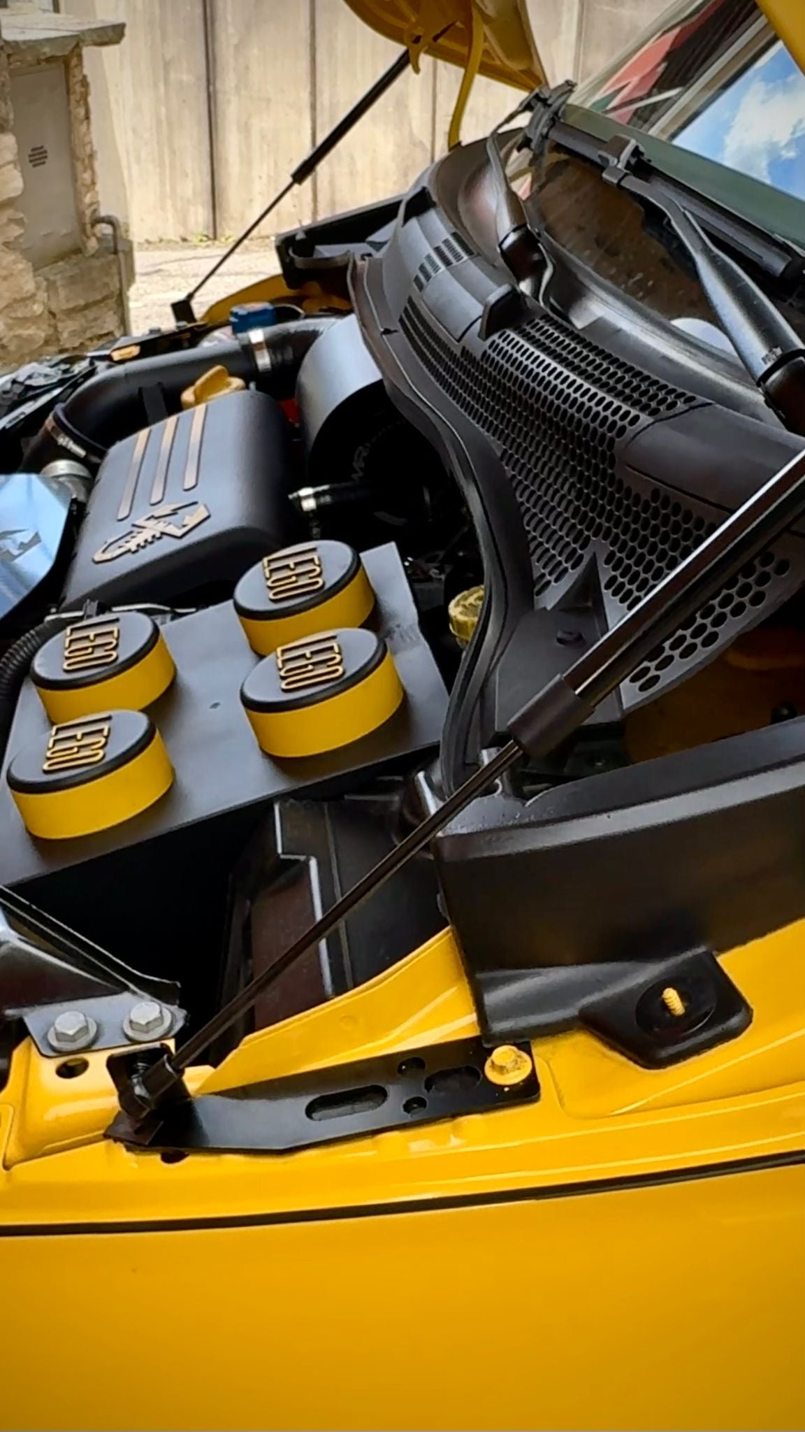 Kit Pistoncini a gas per apertura automatica cofano Fiat 500 Abarth - 595 - 695