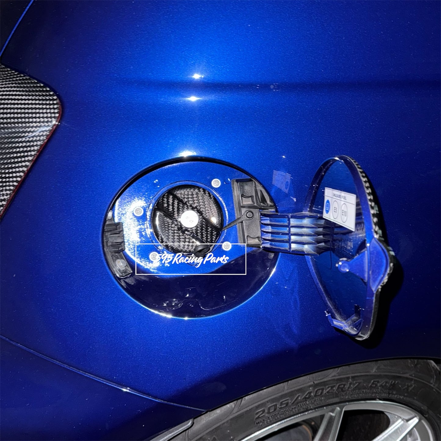 Cover tappo benzina in VERO CARBONIO Fiat 500 Abarth - 595 - 695