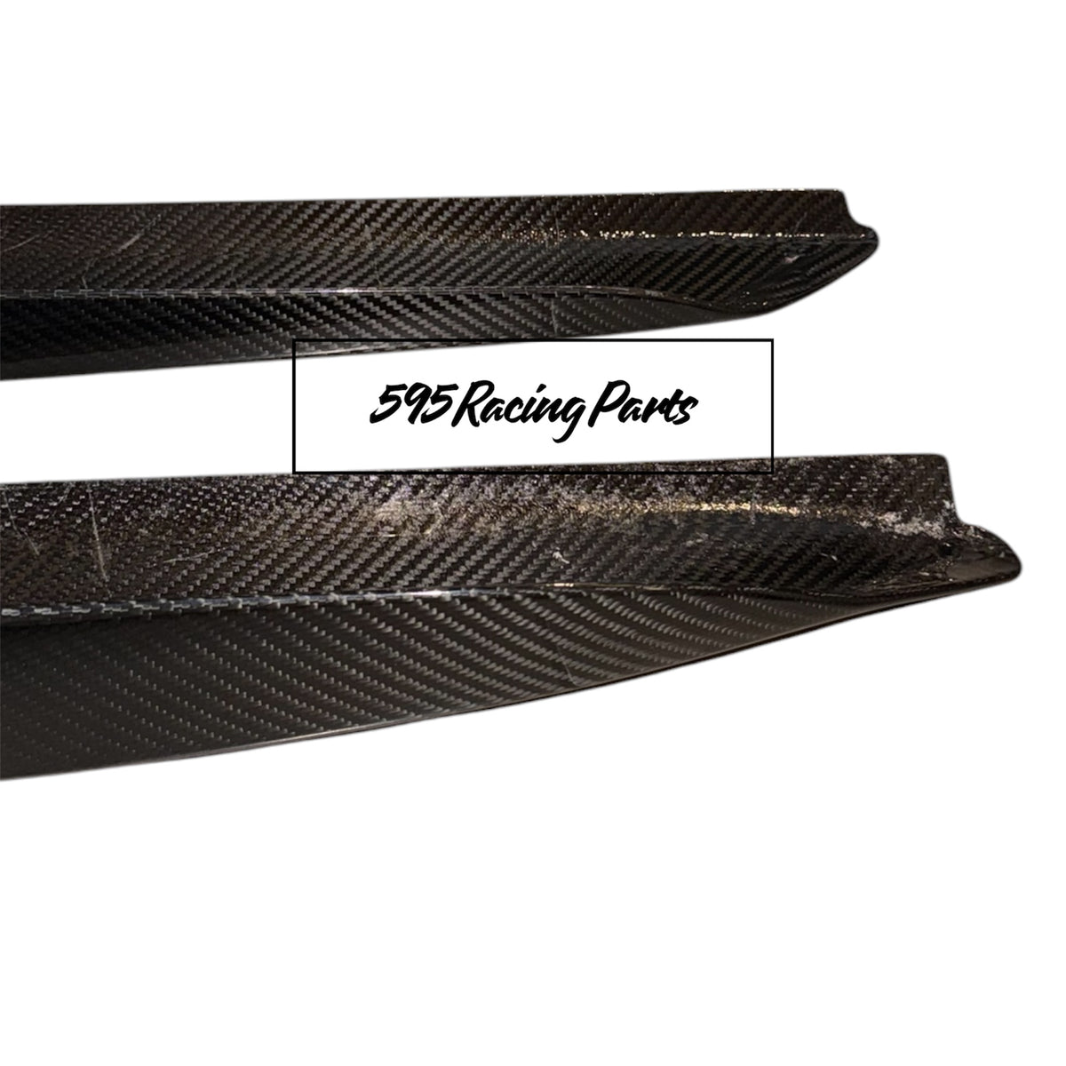Coppia minigonne aggiuntive in CARBONIO VERO Fiat 500 Abarth - 595 - 695