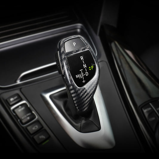 Real CARBON gear knob cover for BMW (see compatibility in description)