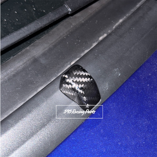 Coppia Cover spruzzini tergicristalli in VERO CARBONIO Fiat 500 Abarth - 595 - 695 - Fiat 500