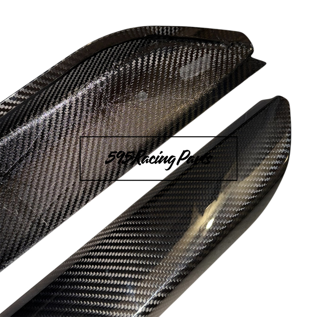 Coppia minigonne aggiuntive in CARBONIO VERO Fiat 500 Abarth - 595 - 695