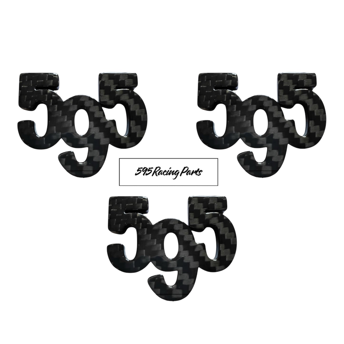 Cover loghi 595 in CARBONIO VERO Fiat 500 Abarth - 595 - ESCLUSIVO