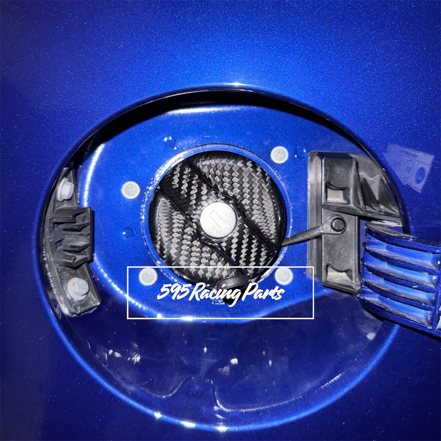 Cover tappo benzina in VERO CARBONIO Fiat 500 Abarth - 595 - 695