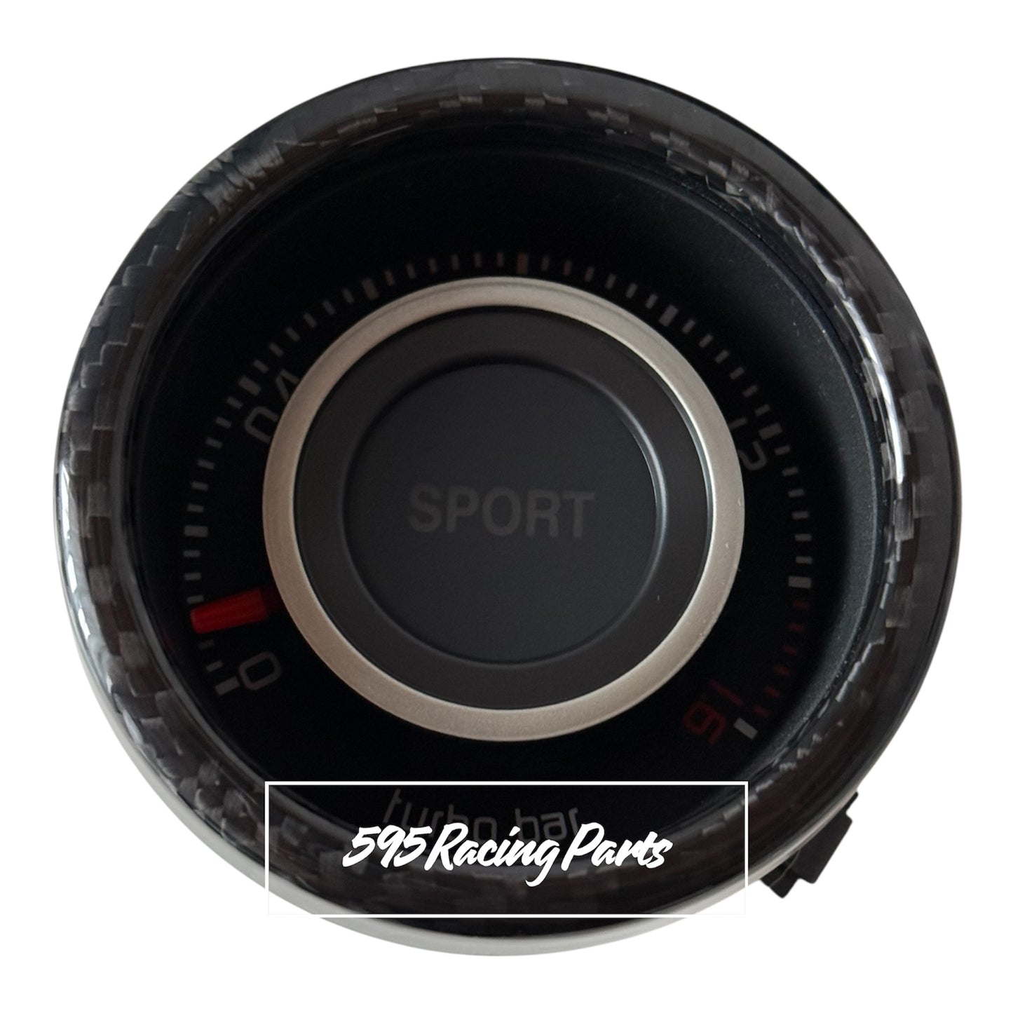 Cover manometro turbo in CARBONIO VERO per Fiat 500 Abarth - 595 - 695