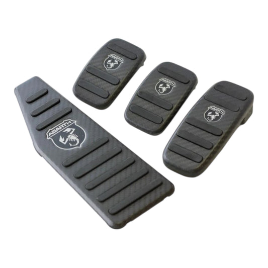 Set pedaliera Originale Fiat in VERO CARBONIO per Abarth 500 - 595 - 695 - Cambio Manuale