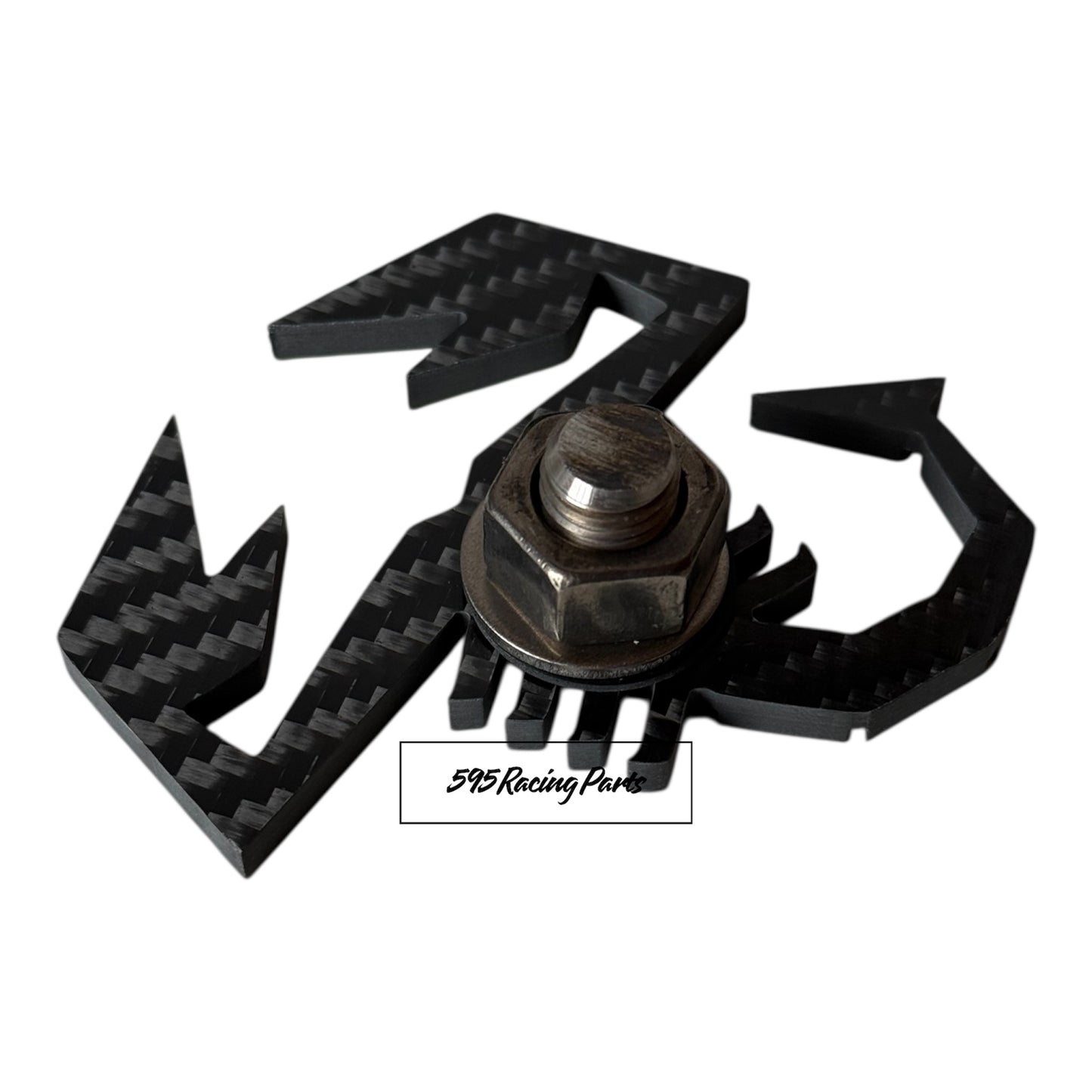 Rear diffuser scorpion in REAL CARBON Fiat 500 Abarth - 595 - 695