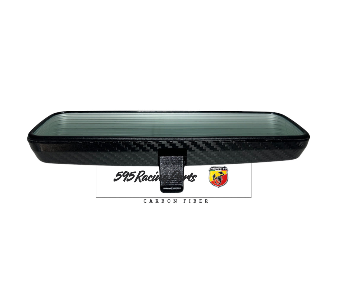 Cover specchietto retrovisore interno in VERO CARBONIO Fiat 500 Abarth - 595 - 695 - Fiat 500 - Punto