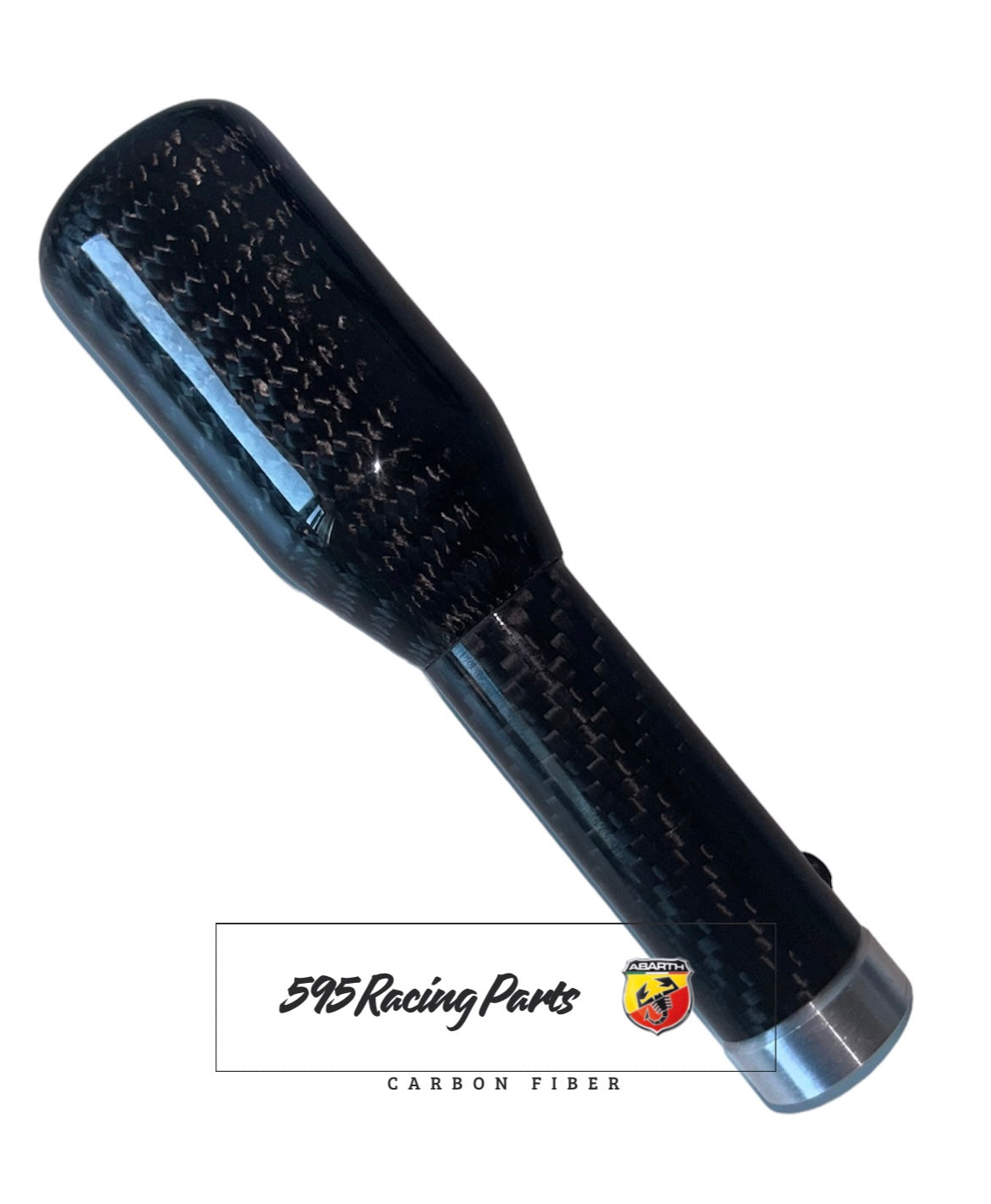 Gear knob in REAL CARBON Fiat 500 Abarth 595- 695
