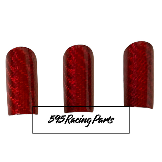 Cover in VERO CARBONIO tricolore per presa d’aria paraurti Fiat 500 Abarth- 595 - 695 - Restyling