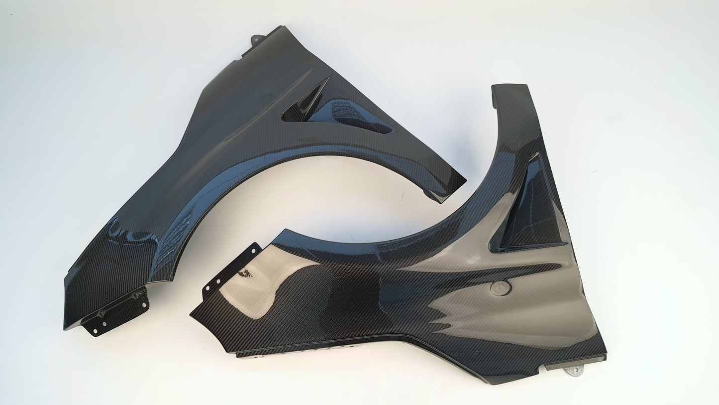 Coppia Parafanghi in VERO CARBONIO per Fiat 500 Abarth - 595 - 695
